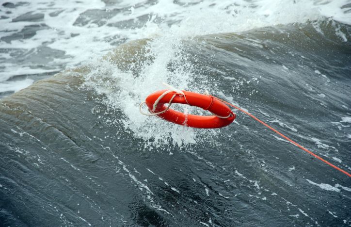 Lifeboat Ring In Water