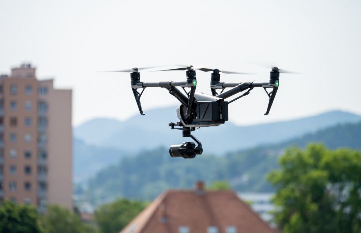 Flying Drone With A Camera